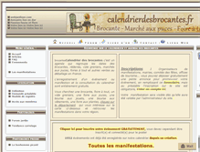 Tablet Screenshot of calendrierdesbrocantes.fr